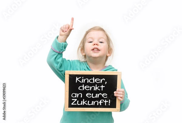 Fototapeta Kinder denkt an eure Zukunft