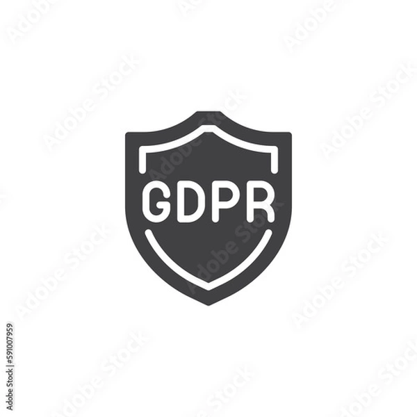 Fototapeta gdpr data protection vector icon
