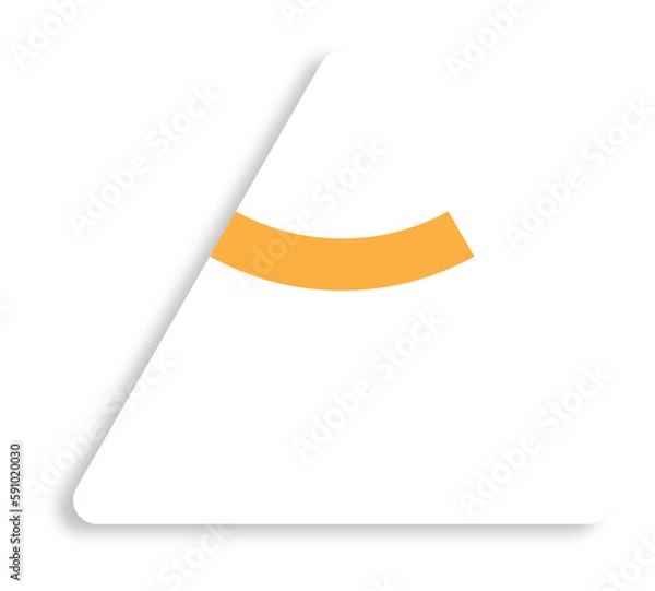 Obraz Neomorphism Triangle Element 