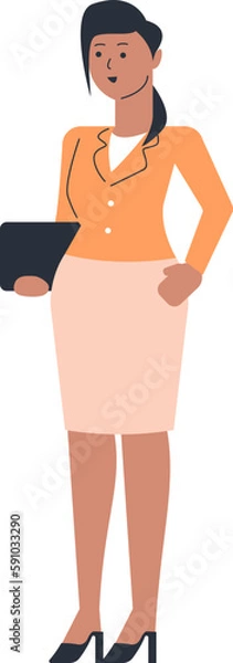 Obraz Female Entrepreneur Vector