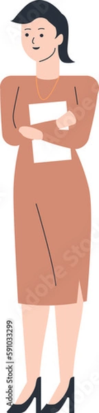 Obraz Female Entrepreneur Vector