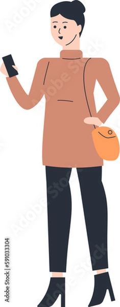 Obraz Female Entrepreneur Vector