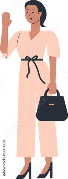 Obraz Female Entrepreneur Vector
