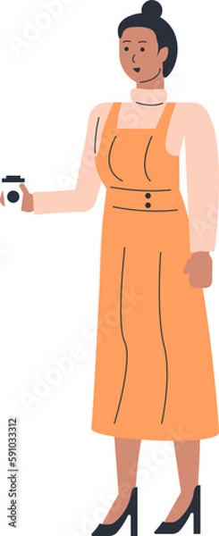 Obraz Female Entrepreneur Vector