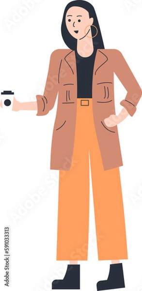 Obraz Female Entrepreneur Vector