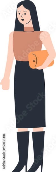 Obraz Female Entrepreneur Vector