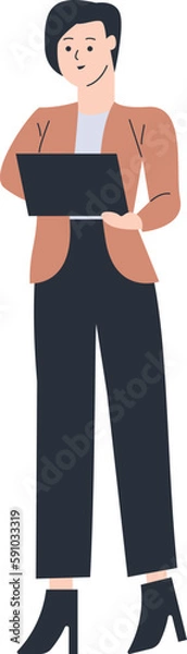 Obraz Female Entrepreneur Vector