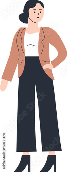 Obraz Female Entrepreneur Vector