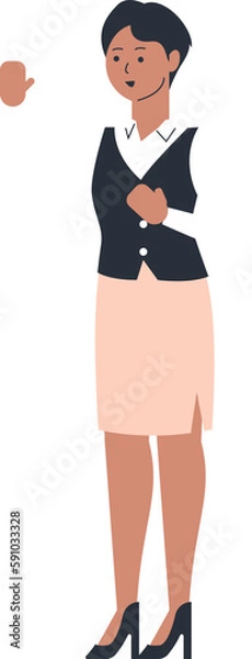 Obraz Female Entrepreneur Vector