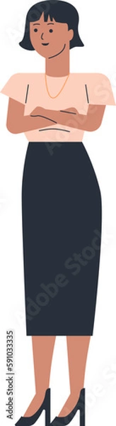 Obraz Female Entrepreneur Vector