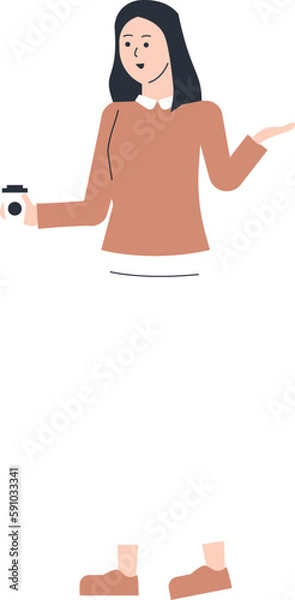 Obraz Female Entrepreneur Vector