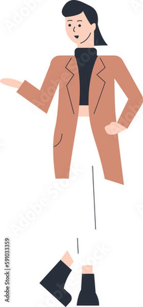 Obraz Female Entrepreneur Vector