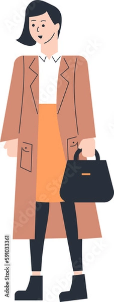 Obraz Female Entrepreneur Vector