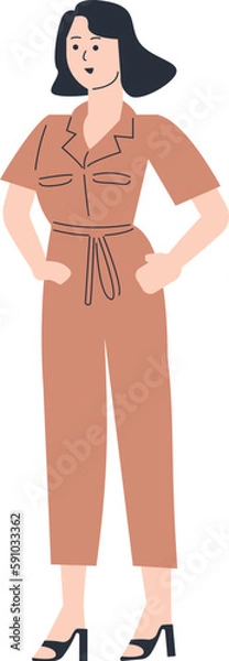 Obraz Female Entrepreneur Vector