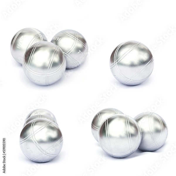 Obraz Petanque on white background