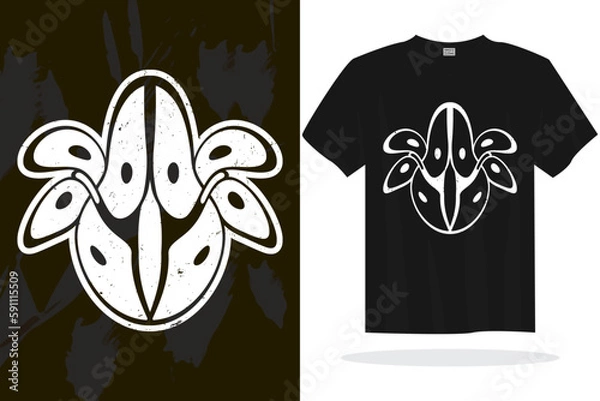 Obraz Modern t shirt design vector template with random graphics