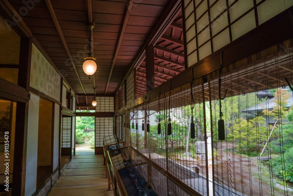 Obraz 金沢 夏の成巽閣を彩る新緑と涼しげな和室