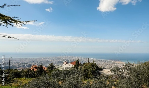 Obraz landscape with clouds