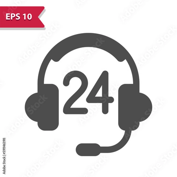 Fototapeta Customer Support - Call Center Icon. Customer Service, Call Center