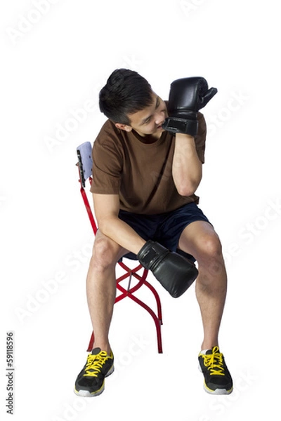 Fototapeta boxer isolated