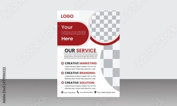 Obraz  modern flyer design template