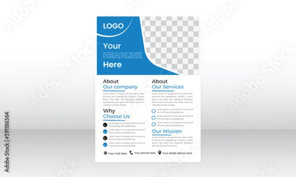 Obraz  modern flyer design template