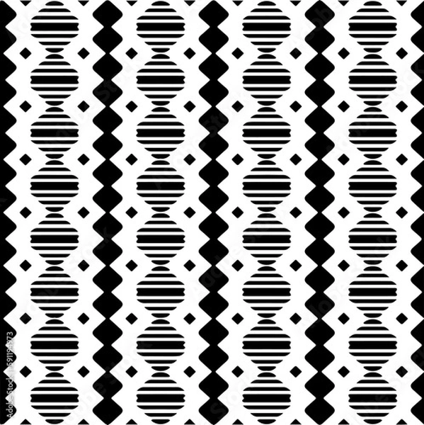 Fototapeta Abstract background with repeat pattern . Black and white color.  Perfect for site backdrop, wrapping paper, wallpaper, textile and surface design. 
