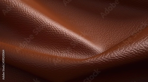 Obraz Brown leather texture, folds