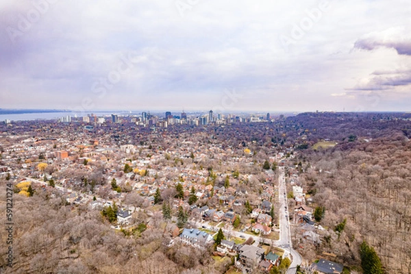 Obraz city aerial view