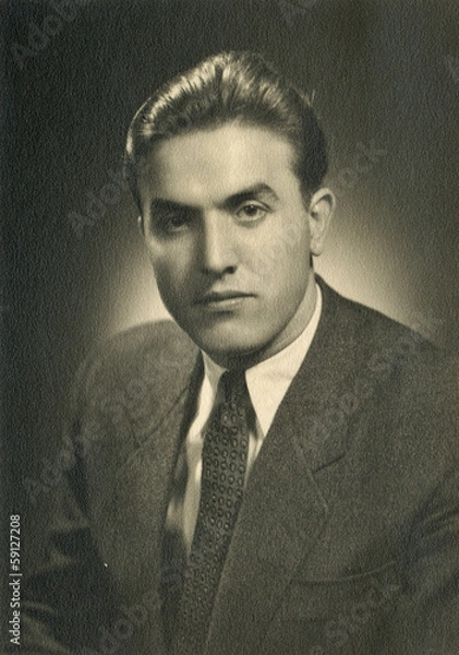 Obraz young man - circa 1955