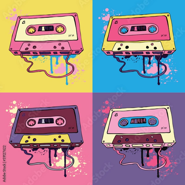 Obraz Retro Audio cassette tape