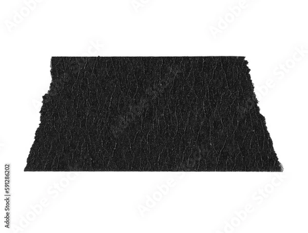 Obraz Black Matte Adhesive Torn Tape Objects
