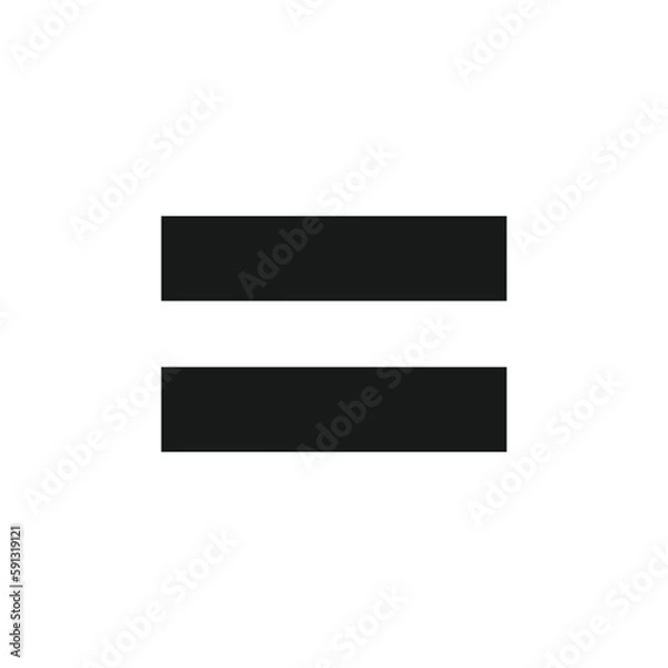 Fototapeta icon equals vector