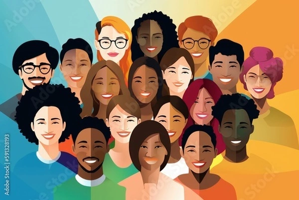 Fototapeta Diversity and Celebrating Differences