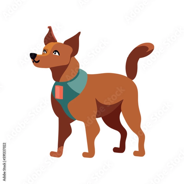 Obraz Cute dog vector design