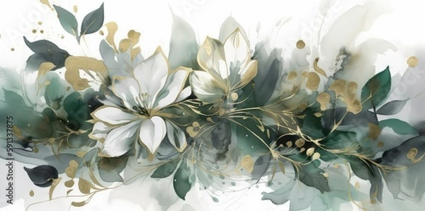 Fototapeta Spring time Floral Pattern Fresh and New Generative AI