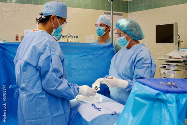 Obraz Surgical team performing surgery