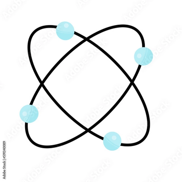 Fototapeta Molecular structure icon