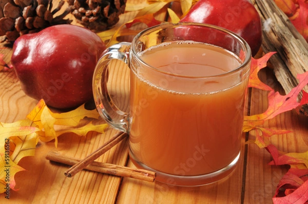 Obraz Hot apple cider