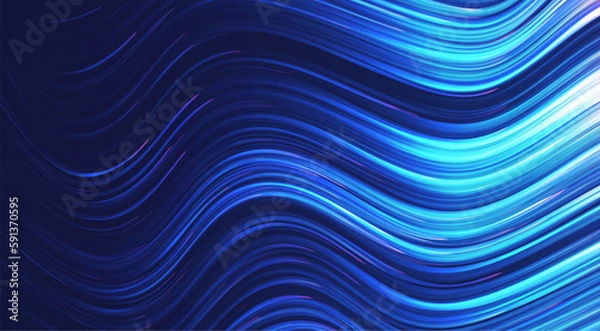 Fototapeta Glowing lines background