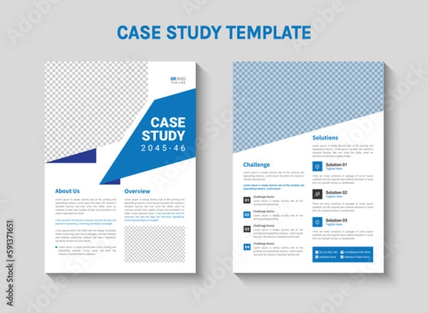 Obraz Case study template design