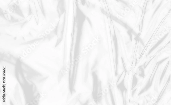 Fototapeta transparent and wavy crumpled plastic texture