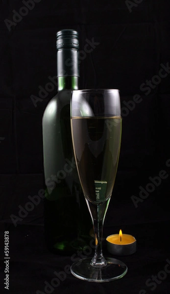 Obraz Wine Candle