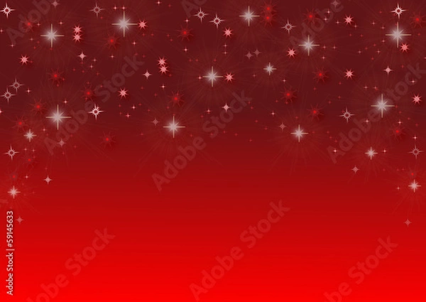Obraz christmas background with sparkling stars