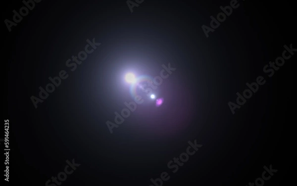 Fototapeta lights optical lens lens flares shiny