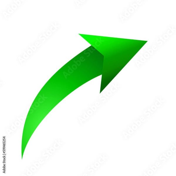 Fototapeta green arrow background