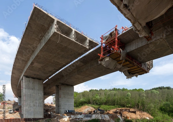 Fototapeta Bridge construction