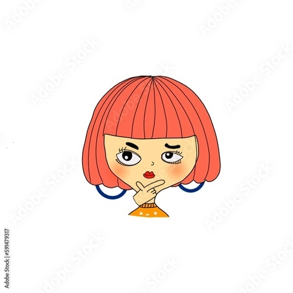 Obraz little girl with a lollipop