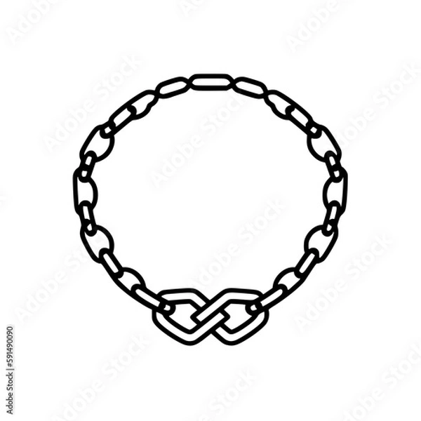 Fototapeta Bracelet vector illustration isolated on transparent background
