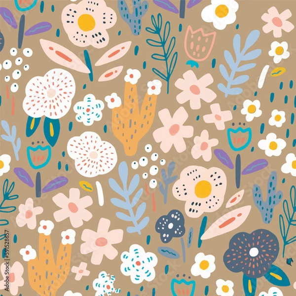 Obraz flowers pattern